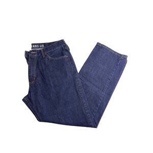 nautica mens 38 x 32 relaxed fit straight leg medium wash denim jean K641